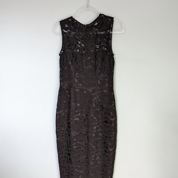 Jill Stuart Black Lace Shift Cocktail Dress, Sz 6, EUC - Picture 3 of 6